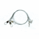 Eagle Claw 12in Clear/Bright Heavy Duty Wire Leader,30lb 08013-004