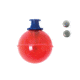 Eagle Claw 2in Red Round Lighted Bobber w/ Batteries FLITERD-2