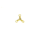 Eagle Claw 3-Way Swivel,Resealable Package,Brass,Size 4 01251-004