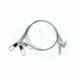 Eagle Claw 6in Clear/Bright Heavy Duty Wire Leader,20lb 08013-008