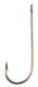 Eagle Claw Aberdeen Hook, Non-Offset, Ringed Eye, Light Wire, Bronze, 100-Box Hooks 214-4