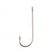 Eagle Claw Aberdeen Hook, Non-Offset, Ringed Eye, Light Wire, Bronze, A-Pack Hooks 214A-6