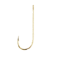 Eagle Claw Aberdeen Hook,Non-Offset,Ringed Eye,Light Wire,Gold,R-Pack 202R-8