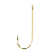 Eagle Claw Aberdeen Hook,Non-Offset,Ringed Eye,Extra Light Wire,Gold,A-Pack Hooks 202ELA-6