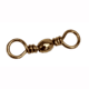 Eagle Claw Barrel Swivel,Resealable,Brass,Size 12 01111-012