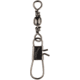 Eagle Claw Barrel Swivel w/Interlock Snap,Black,Size 3 01132-003