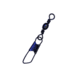 Eagle Claw Barrel Swivel w/Safety Snap,Resealable,Black,Size 1 01042-001