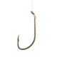 Eagle Claw Baitholder Snelled Hook,Offset,Down Eye,2 Slices,Medium Wire,Mono,7in,Bronze 139H-1/0