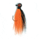 Eagle Claw Bucktail Jig Hook,Black/Orange ECJB3/8-BO