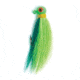 Eagle Claw Bucktail Jig Hook,Green/Chartreuse Glow ECJB3/8-GCGL