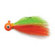 Eagle Claw Bucktail Jig Hook,Orange/Chartreuse Glow ECJB1/4-OCGL