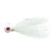 Eagle Claw Bucktail Jig Hook,White ECJB1/4-W