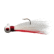Eagle Claw Bucktail Jig Hook,White/Red ECJB1/4-WR