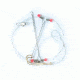 Eagle Claw Crappie Rig,Gold,Crane Swivel w/Interlock Snap,Red Beads 015H-1