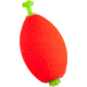 Eagle Claw Foam Oval Weighted Floats,Size 2in,Bulk FFOWR50-2