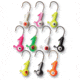 Eagle Claw Lazer Sharp Pro-V Ball Head Jig, Assorted, 1/32oz, 25 per Pack, WBHXPV132AST