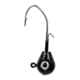 Eagle Claw Lazer Sharp Pro-V Tear Drop Jig, 3/0 Hook, Black/ White, 3/8oz, 5 per Pack, LSTDPV38-04
