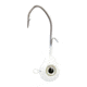 Eagle Claw Lazer Sharp Pro-V Tear Drop Jig, 3/0 Hook, Pearl/ White, 3/8oz, 5 per Pack, LSTDPV38-08