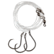 Eagle Claw Lazer Sharpinline Octopus Circle Striped Bass Rig, Three Size 6/0 L7228 Hooks, 42in, Platinum Black, 1/Pack, L926-C1