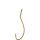 Eagle Claw Live Minnow Snelled Hook, Plain Shank Non-Offset, Up Eye, Bronze, Size 2, 6 per Pack, 333H-2