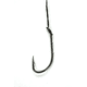 Eagle Claw Nylawire Saltwater Snelled Hook,Baitholder,Offset,2 Slices,Medium Wire,10in,Platinum Black 9135H-1/0