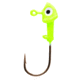 Eagle Claw Panfish Swimbait Head Jig, Chartreuse, 1/16oz, 5 per Pack, PFSBH116-3