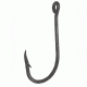 Eagle Claw Plain Shank Hook,Offset,Ringed Eye,Stainless Steel,50-Box Hooks 090SSF-4/0