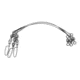 Eagle Claw Steel Leader Float w/Coastlock Snap and Crane Swivel,24in,60lb 08014-013