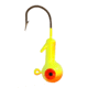 Eagle Claw WBH12-9 Ball Head Jig 1/2 OZ, Orange/CHART, Bronze Hook 5 jigs per retail, WBH12-9