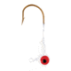 Eagle Claw WBH34-1 Ball Head Jig 3/4 OZ, White, Bronze Hook 4 jigs per retail, WBH34-1