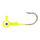 Eagle Claw WBH34-3 Ball Head Jig 3/4 OZ, CHARTREUSE, Bronze Hook 4 jigs per retail, WBH34-3