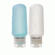Eagle Creek Silicone Bottles 3 Oz-Clear/Aqua