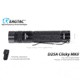 EAGTAC D25A RC MKII Flashlight, XP-L HI V2 NW LED, 330lm, Black, D25A-CLICKY-MKII-XPLHI-NW