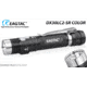 EAGTAC DX30LC2-SR Side-LED Rechargeable Flashlight, Spot XP-L HI V2 NW w/ Flood Nichia 219B CRI92 5700K LED, 1080lm/390lm, Black, DX30LC2SR-XPLHINW-SIDE219B-BASE