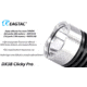 EAGTAC DX3B Clicky PRO Rechargeable XHP50.2 LED 2500 Lumen LED Flashlight, Black, Small 4253