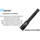 EAGTAC GX30L2-R Pro Flashlight, XHP35 HD CW LED, 2000lm, Black, Medium 4126