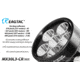 EAGTAC MX30L3-CR Flashlight Kit, 6 Nichia 219B 5700K CRI92 R9050 SW57 D220 LED, 3600lm, Black, MX30L3CR-6*SST20-KIT-NW