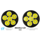 EAGTAC MX30L3-CR Flashlight Kit, 6 Nichia 219B 5700K CRI92 R9050 SW57 D220 LED, 3600lm, Black, MX30L3CR-6*SST20-KIT-NW