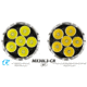 EAGTAC MX30L3-CR Flashlight Kit, 6 Nichia 219B 5700K CRI92 R9050 SW57 D220 LED, 3600lm, Black, MX30L3CR-6*SST20-KIT-NW