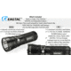 Eagtac Rechargeable MX30L3-R XHP70 4625 Lumens LED Flashlight, Black, Medium, MX30L3RXHP70