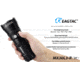 Eagtac Rechargeable MX30L3-R XHP70 4625 Lumens LED Flashlight Kit, Black, Medium, MX30L3RXHP70KIT