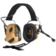 Earmor ElectronicHeadset Communication w/ Gel Earpads &amp; Nexus TP-120 Cable, 22dB, Coyote Brown, M32-CB PLUS