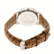 Canopies Wood Watch,33mm,Yellow Dial,Khaki/Tan Leather Band