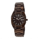 Earth Medullary Ray Wooden Watch, Dark Brown, Unisex ETHEW1902