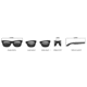 Earth Portsmouth Bamboo Wood Sunglasses, Plum Stripe Wood ESG502BB