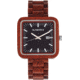 Earth Wood Berkshire Bracelet Watch w/Date, Red, One Size, ETHEW5703