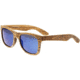 Earth Wood Cape Cod Sunglasses, Zebrawood Frame, Blue Lens, Polarized, One Size, ESG060Z