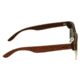 Earth Dade Sunglasses, Rosewood Bamboo Wood Frame, Brown Lens, ESG088RB