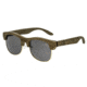 Earth Dade Sunglasses, Walnut Zebrawood Wood Frame, Black Lens, ESG088WZ