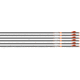 Easton 6.5mm 300 Bowhunter Arrow w/2in Bully Vanes, 6 Pack, 9.5 Grain, 32in, Black/Orange/White, 829467